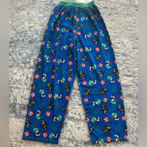 LEGO Batman Movie Boys Fleece Pajama Pants Blue Joker Print Size 14/16